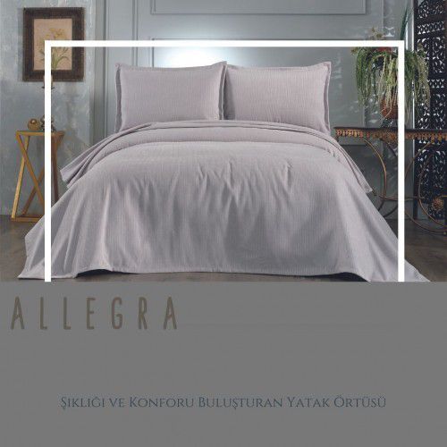 Allegra Flat Lüks Şönil Yatak Örtüsü